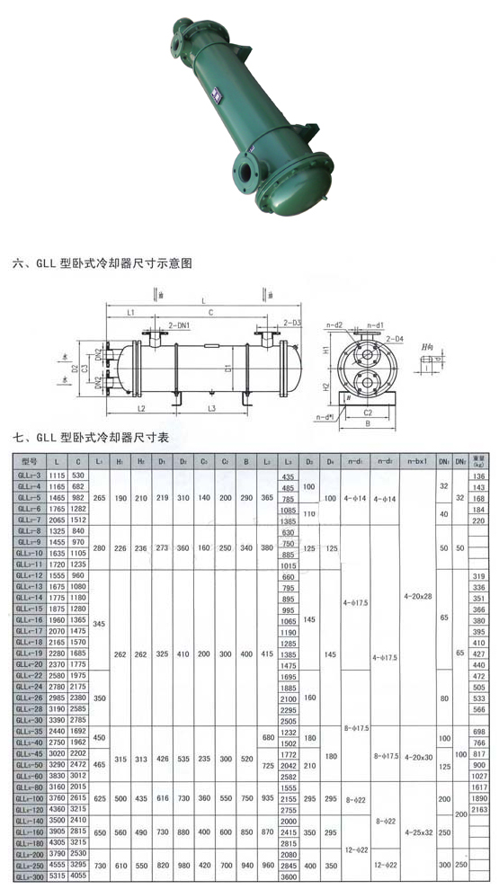 GLL 型卧式冷却器